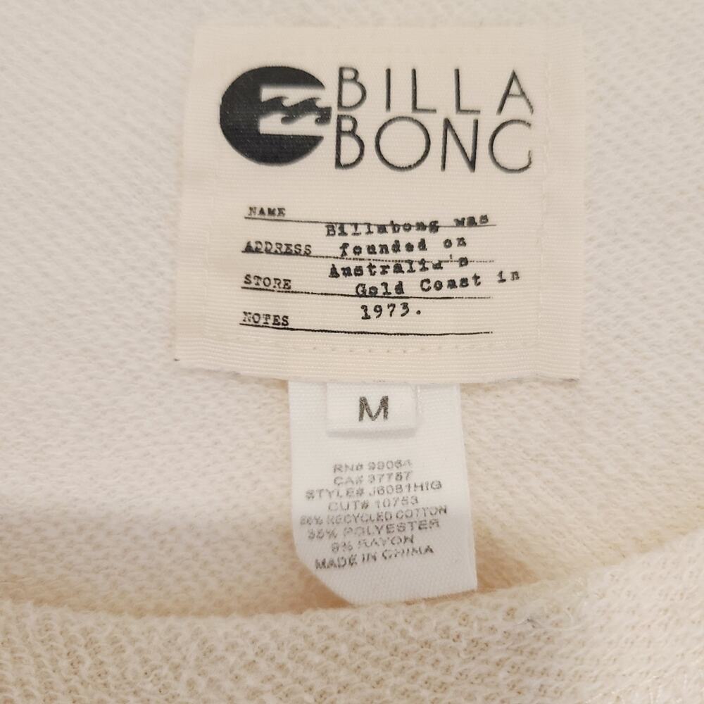 Billabong Wide Neck Sweatshirt With Neon Detail - Picture 3 of 5